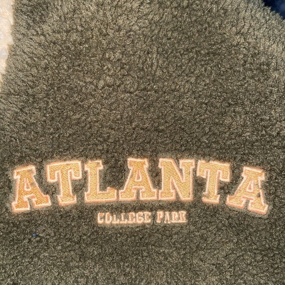 Atlanta college park half zip sherpa jacket - Picture 2 of 4